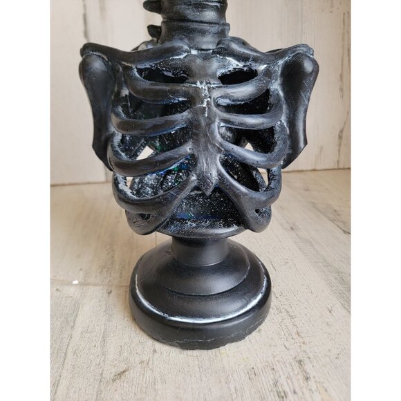 Black skeleton parcel multicolored light up Halloween unique prop decor - Picture 3 of 10